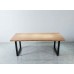 Solid Wooden Dining Table With Metal Box Frame- Industrial Design - 1.5m / 1.8m / 2m Seats 4-8 persons